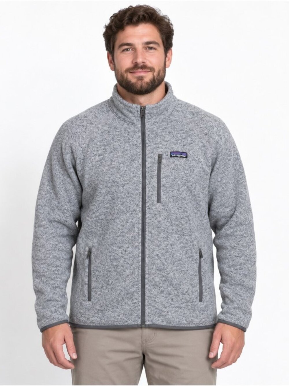 Patagonia Better Sweater Jacket Men's XL Stonewash Gray Full Zip Fleece 25527